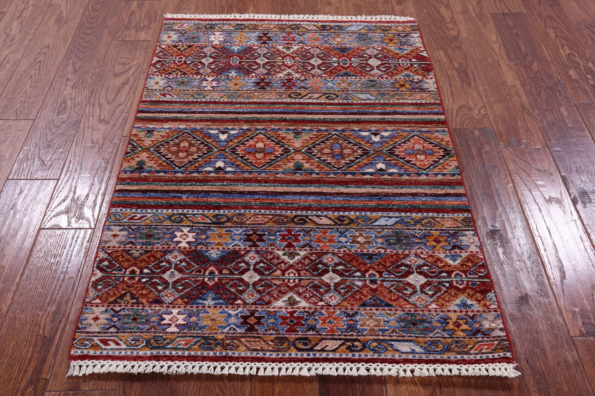 Khorjin Persian Gabbeh Hand Knotted Wool Rug - 2' 10" X 4' 0" - Golden Nile