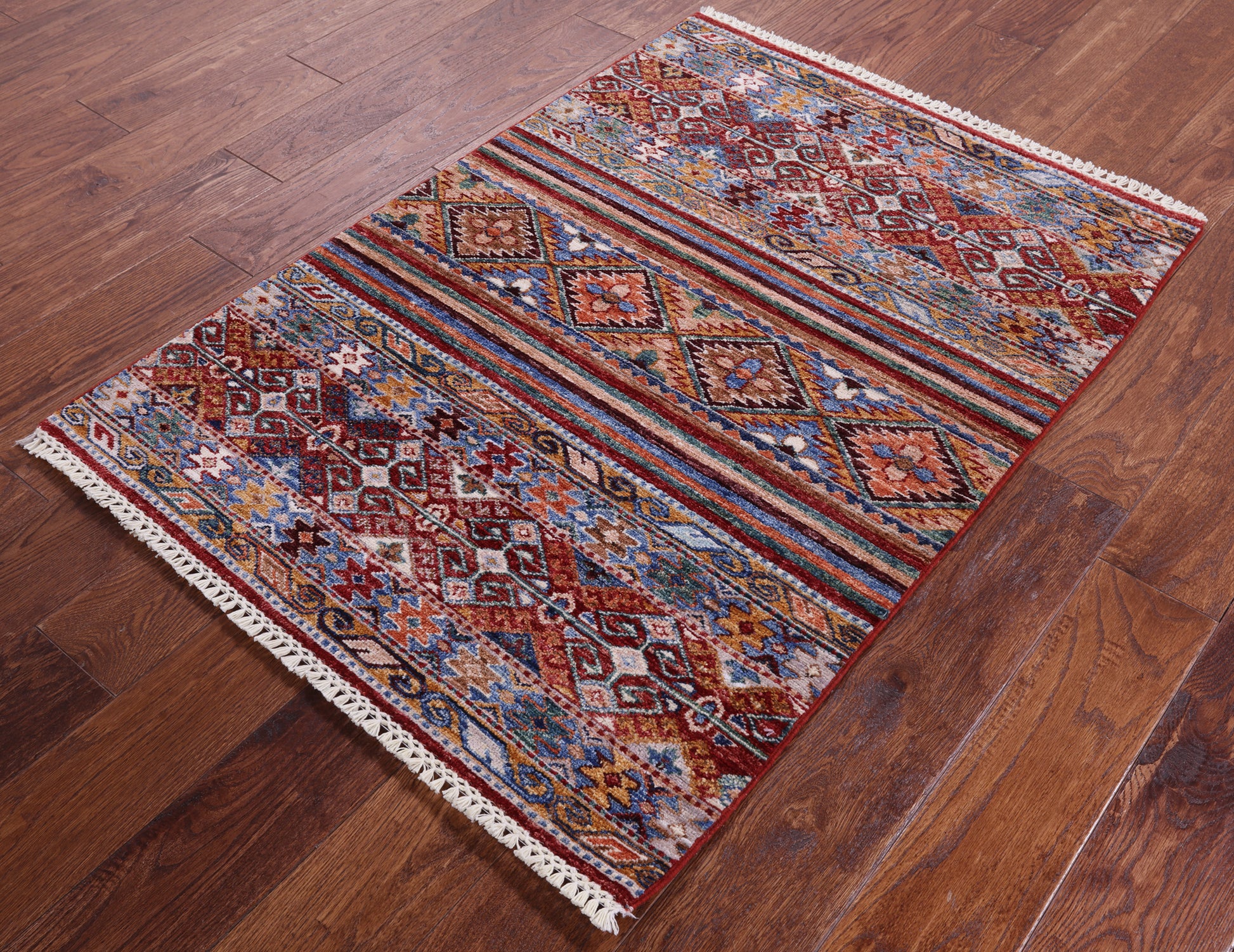 Khorjin Persian Gabbeh Hand Knotted Wool Rug - 2' 10" X 4' 0" - Golden Nile