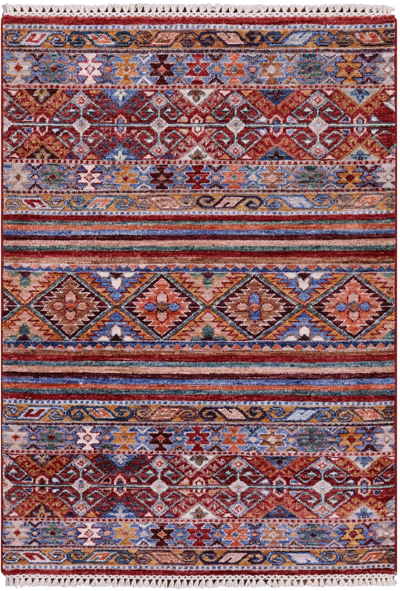 Khorjin Persian Gabbeh Hand Knotted Wool Rug - 2' 10" X 4' 0" - Golden Nile
