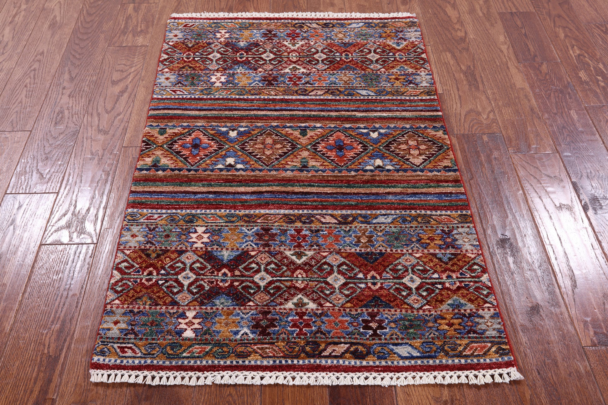 Khorjin Persian Gabbeh Hand Knotted Wool Rug - 2' 9" X 4' 0" - Golden Nile