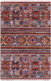Khorjin Persian Gabbeh Hand Knotted Wool Rug - 2' 9" X 4' 0" - Golden Nile