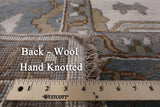 Ivory Turkish Oushak Hand Knotted Wool Rug - 9' 2" X 11' 9" - Golden Nile