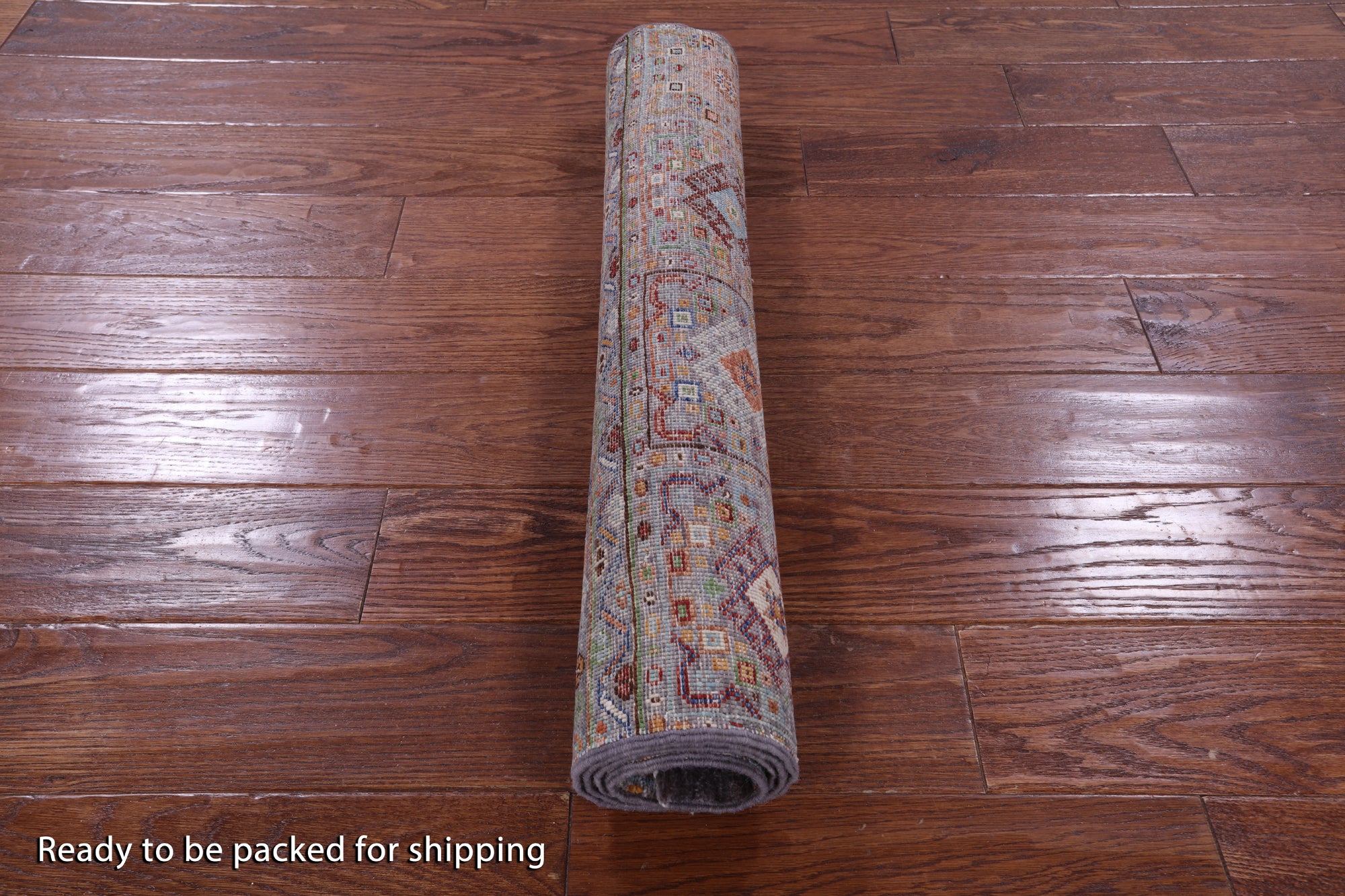 Grey Khorjin Persian Gabbeh Hand Knotted Wool Rug - 2' 8" X 4' 1" - Golden Nile