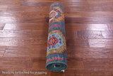 Green Turkmen Ersari Hand Knotted Wool Runner Rug - 2' 10" X 10' 7" - Golden Nile