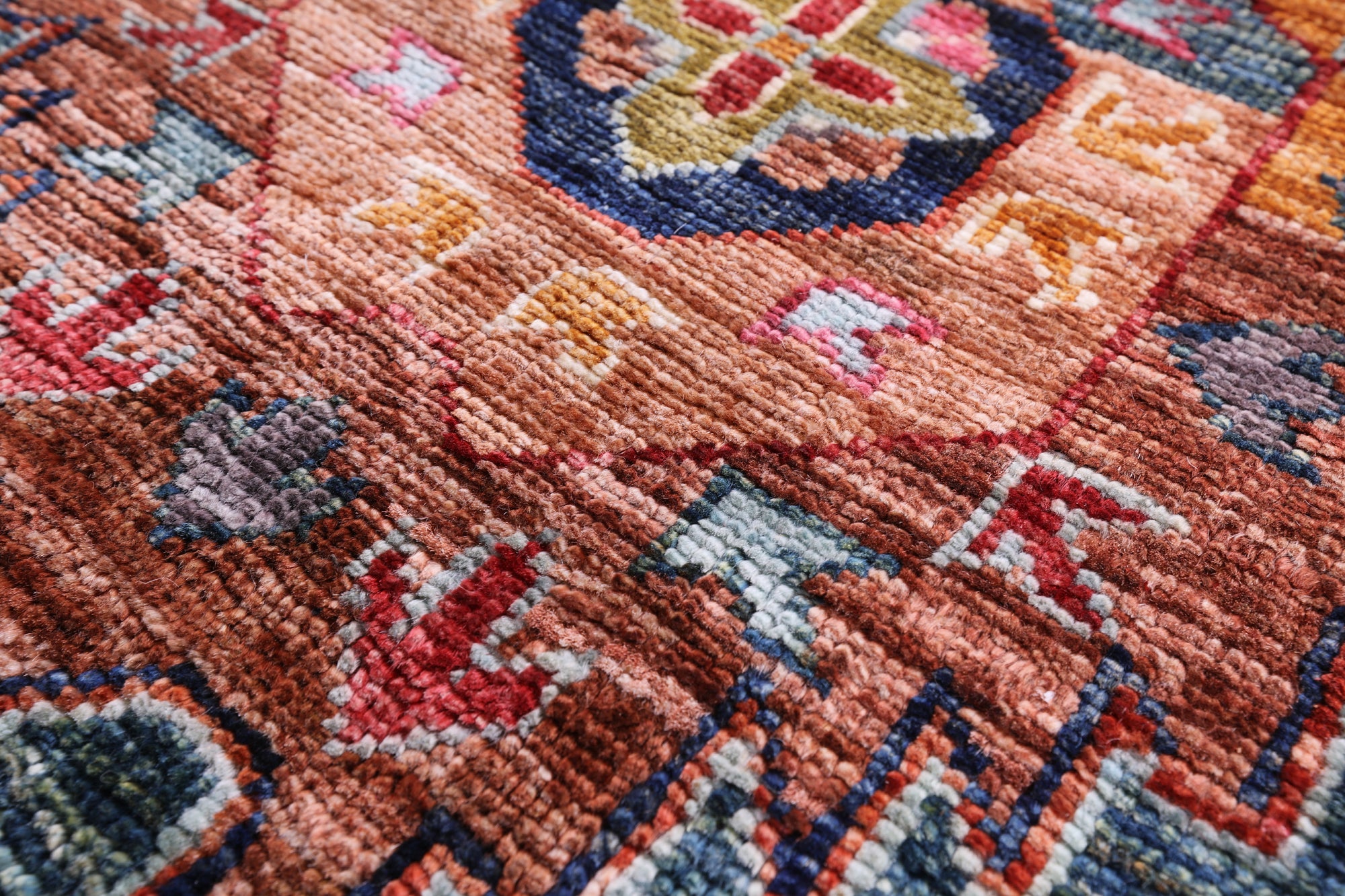 Green Turkmen Ersari Handmade Wool Runner Rug - 2' 11" X 10' 7" - Golden Nile