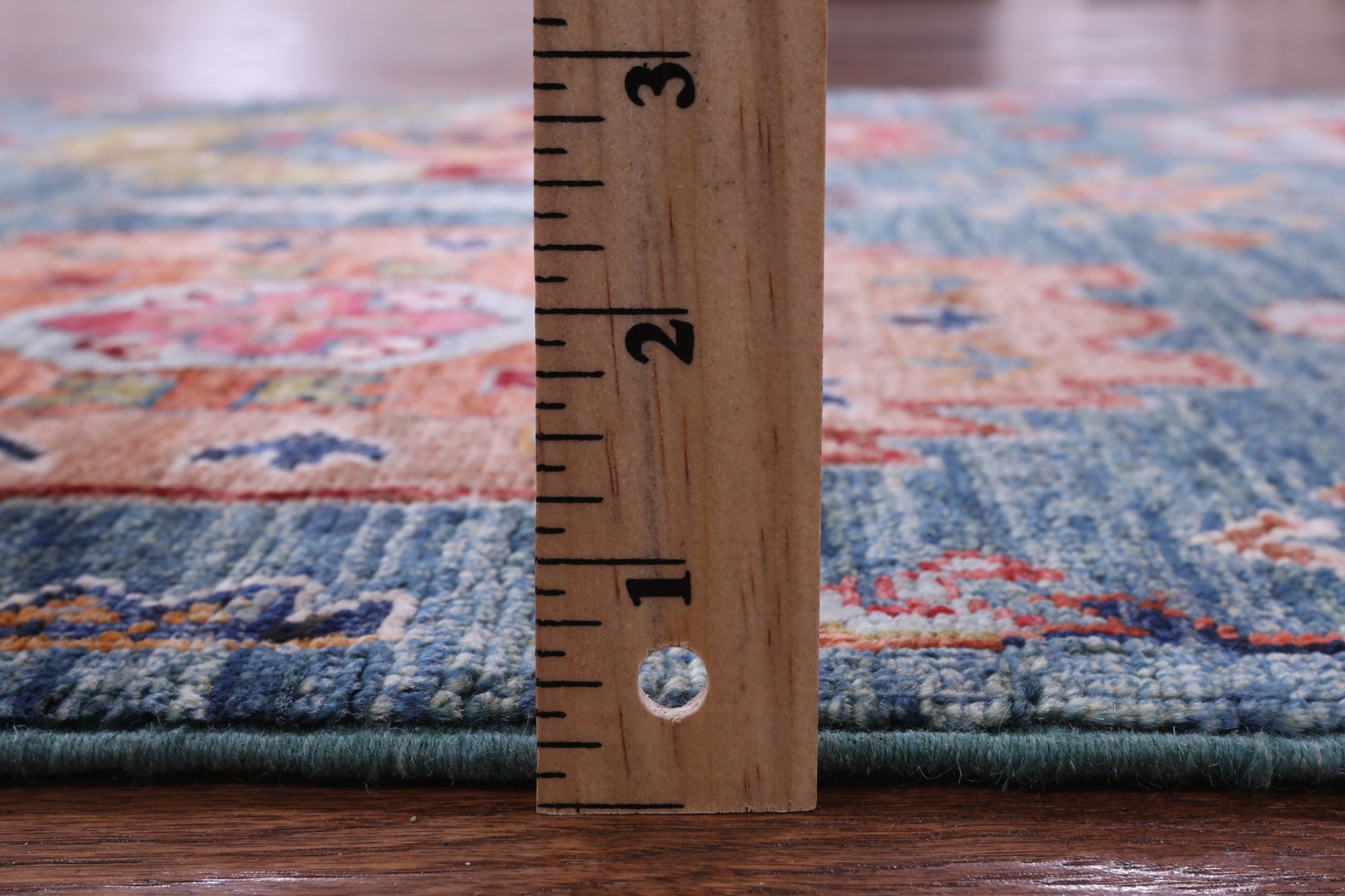 Green Turkmen Ersari Handmade Wool Runner Rug - 2' 11" X 10' 7" - Golden Nile