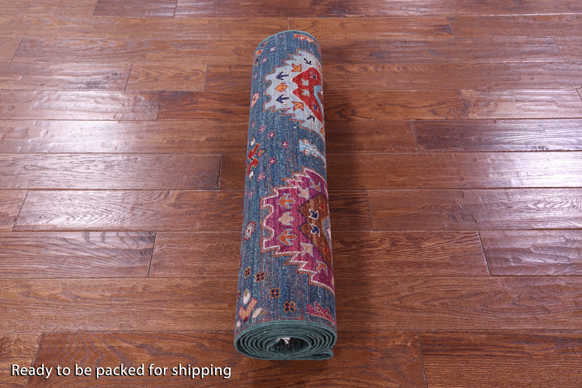 Green Turkmen Ersari Handmade Wool Runner Rug - 2' 11" X 10' 7" - Golden Nile