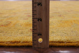 Gold Persian Tabriz Hand Knotted Wool Rug - 8' 1" X 9' 10" - Golden Nile