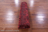 Red Khorjin Persian Gabbeh Hand Knotted Wool Rug - 8' 10" X 11' 5" - Golden Nile