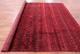 Red Khorjin Persian Gabbeh Hand Knotted Wool Rug - 8' 10" X 11' 5" - Golden Nile