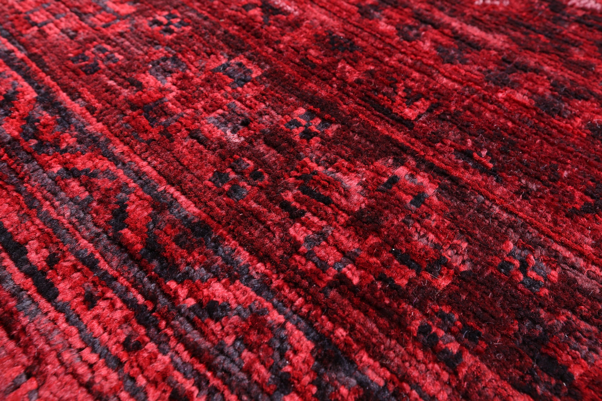 Red Khorjin Persian Gabbeh Hand Knotted Wool Rug - 8' 10" X 11' 5" - Golden Nile