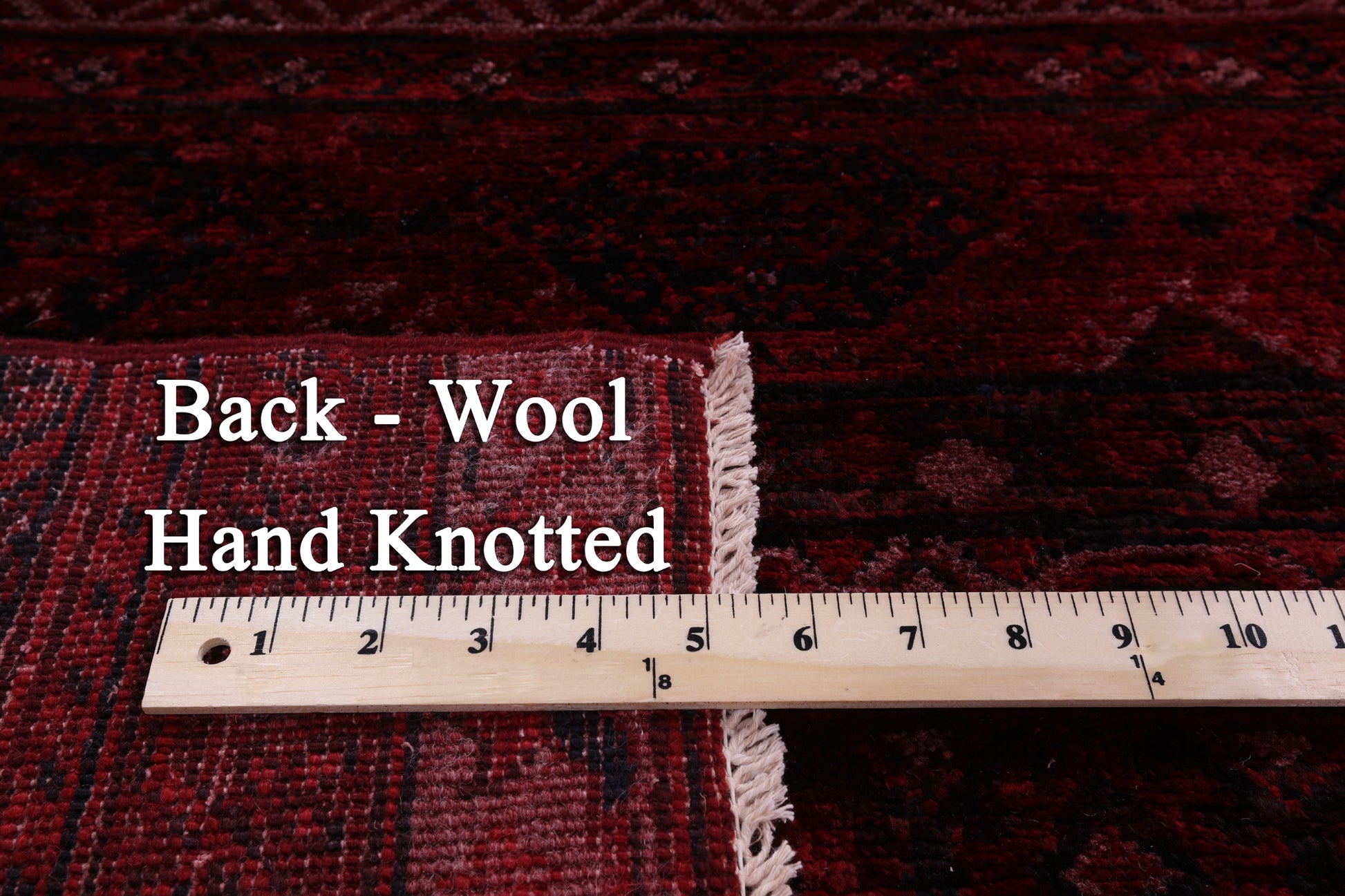 Red Khorjin Persian Gabbeh Hand Knotted Wool Rug - 8' 10" X 11' 5" - Golden Nile