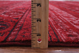 Red Khorjin Persian Gabbeh Hand Knotted Wool Rug - 8' 10" X 11' 5" - Golden Nile