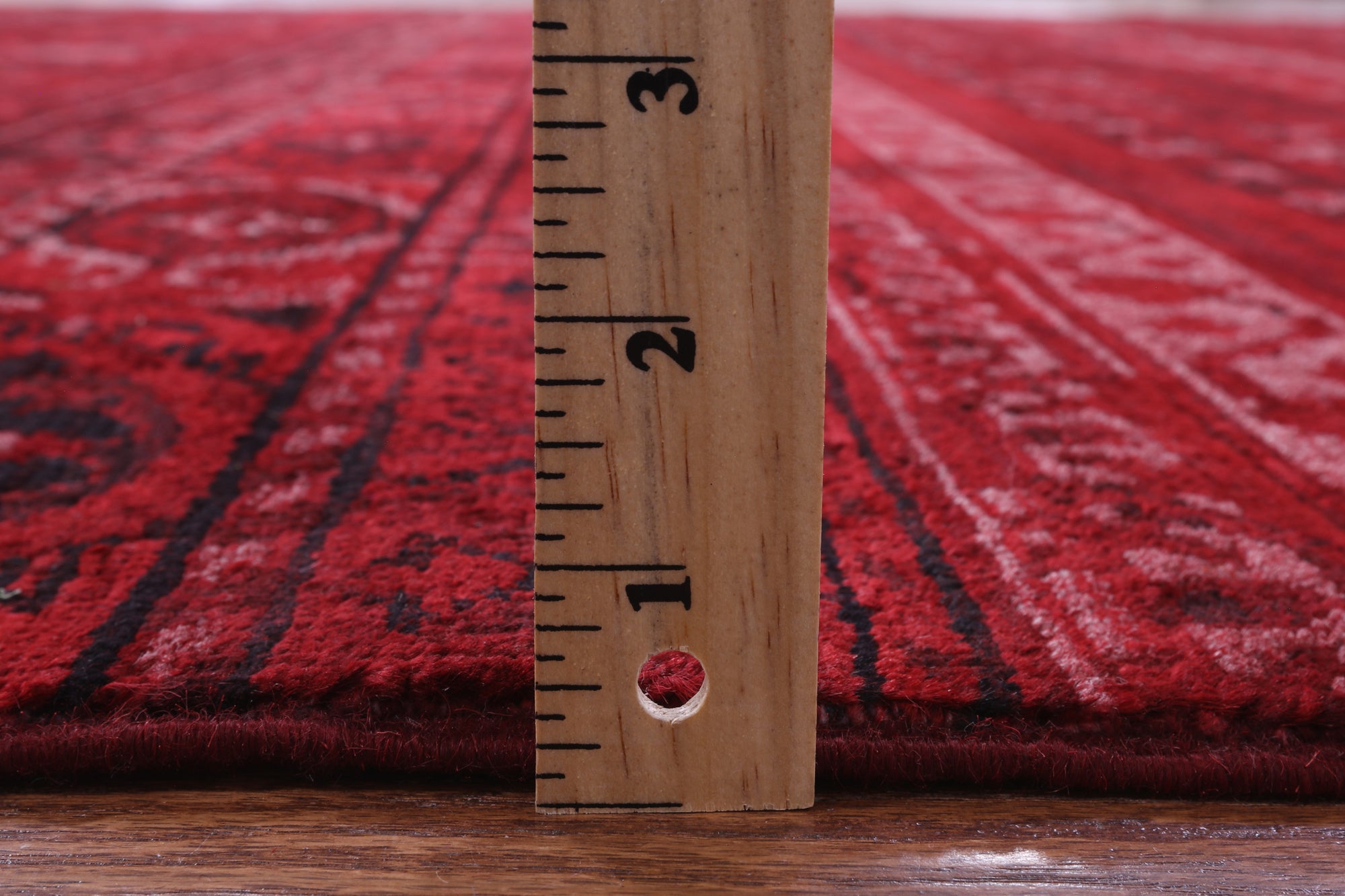 Red Khorjin Persian Gabbeh Hand Knotted Wool Rug - 8' 10" X 11' 5" - Golden Nile