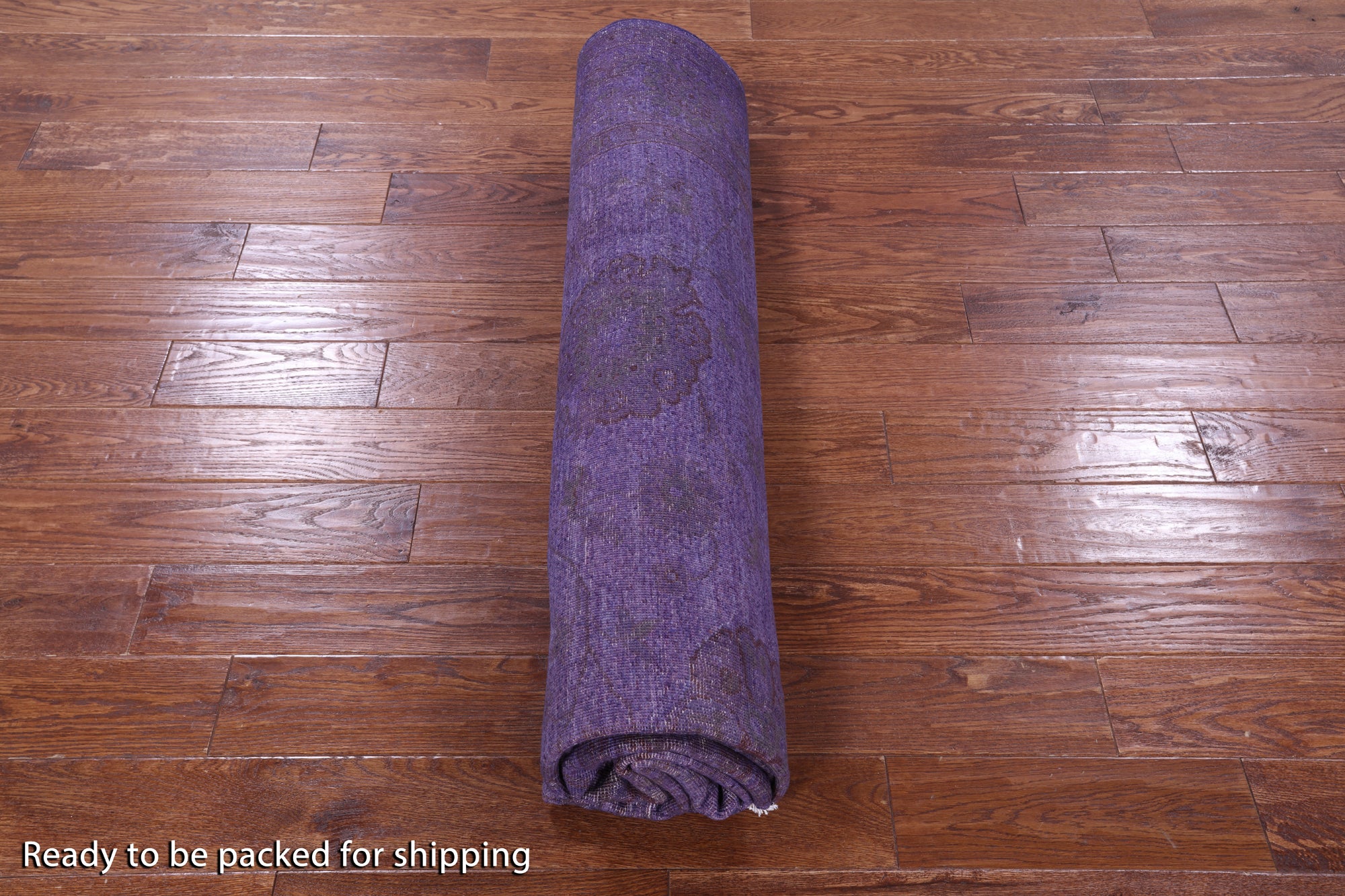 Purple Persian Tabriz Hand Knotted Wool Rug - 7' 11" X 9' 10" - Golden Nile