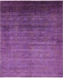 Purple Persian Tabriz Hand Knotted Wool Rug - 7' 11" X 9' 10" - Golden Nile