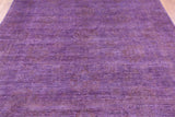 Purple Persian Tabriz Hand Knotted Wool Rug - 7' 11" X 9' 10" - Golden Nile