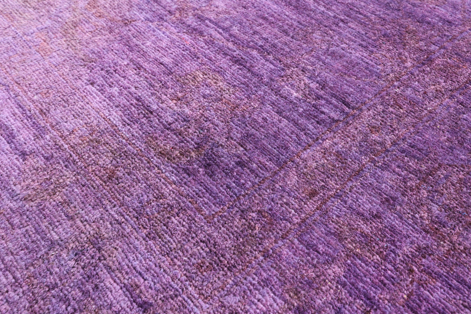 Purple Persian Tabriz Hand Knotted Wool Rug - 7' 11" X 9' 10" - Golden Nile