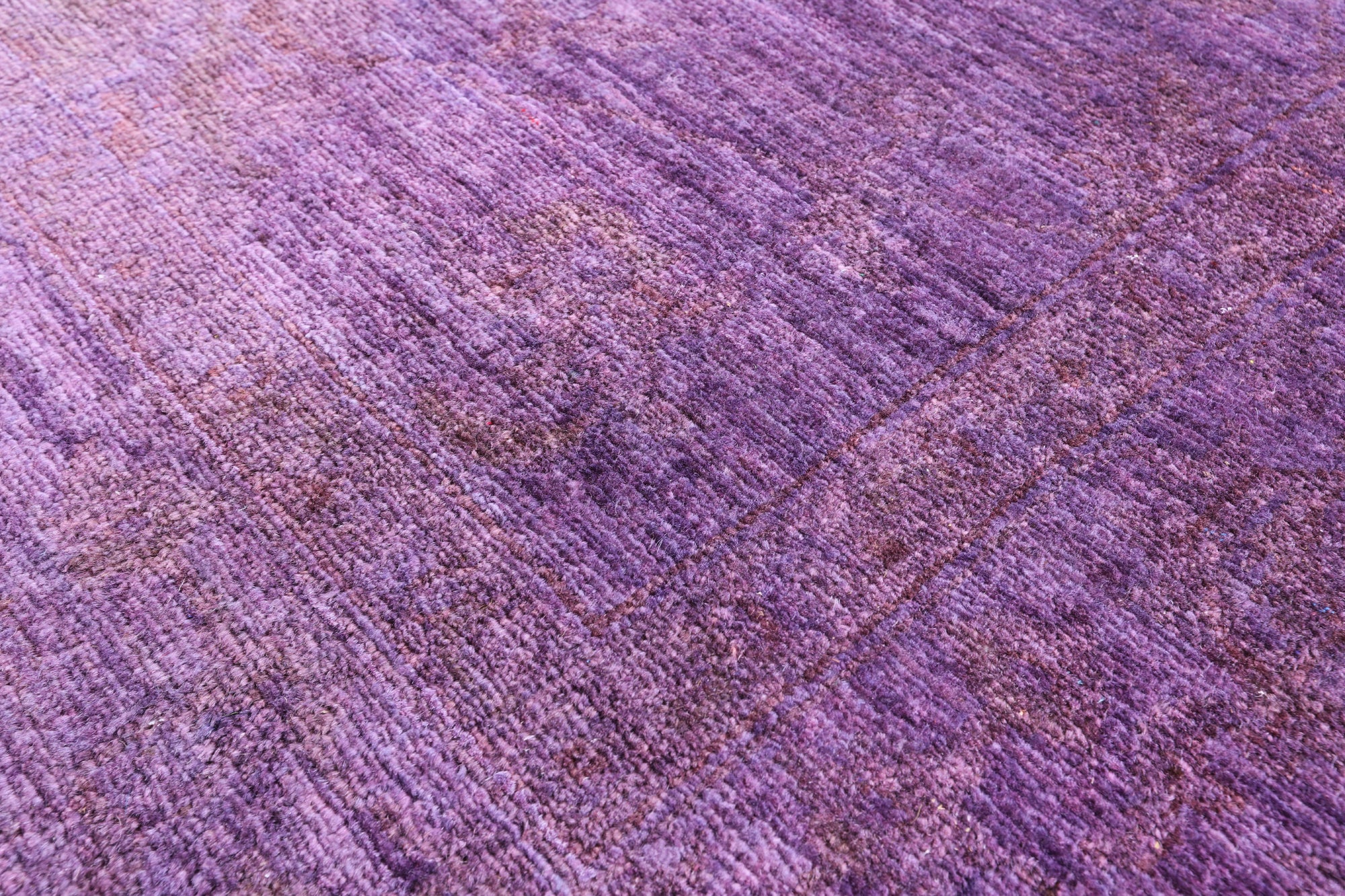 Purple Persian Tabriz Hand Knotted Wool Rug - 7' 11" X 9' 10" - Golden Nile
