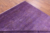Purple Persian Tabriz Hand Knotted Wool Rug - 7' 11" X 9' 10" - Golden Nile