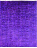 Purple Persian Tabriz Handmade Wool Rug - 9' 2" X 11' 10" - Golden Nile