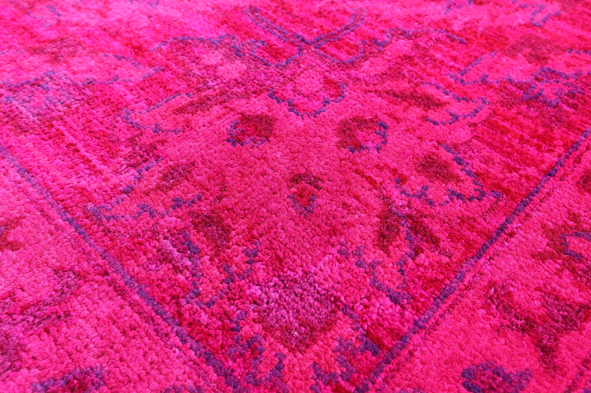 Pink Persian Tabriz Hand Knotted Wool Rug - 8' 0" X 9' 10" - Golden Nile