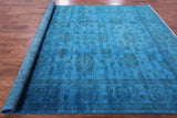 Blue Persian Tabriz Hand Knotted Wool Rug - 8' 2" X 10' 0" - Golden Nile