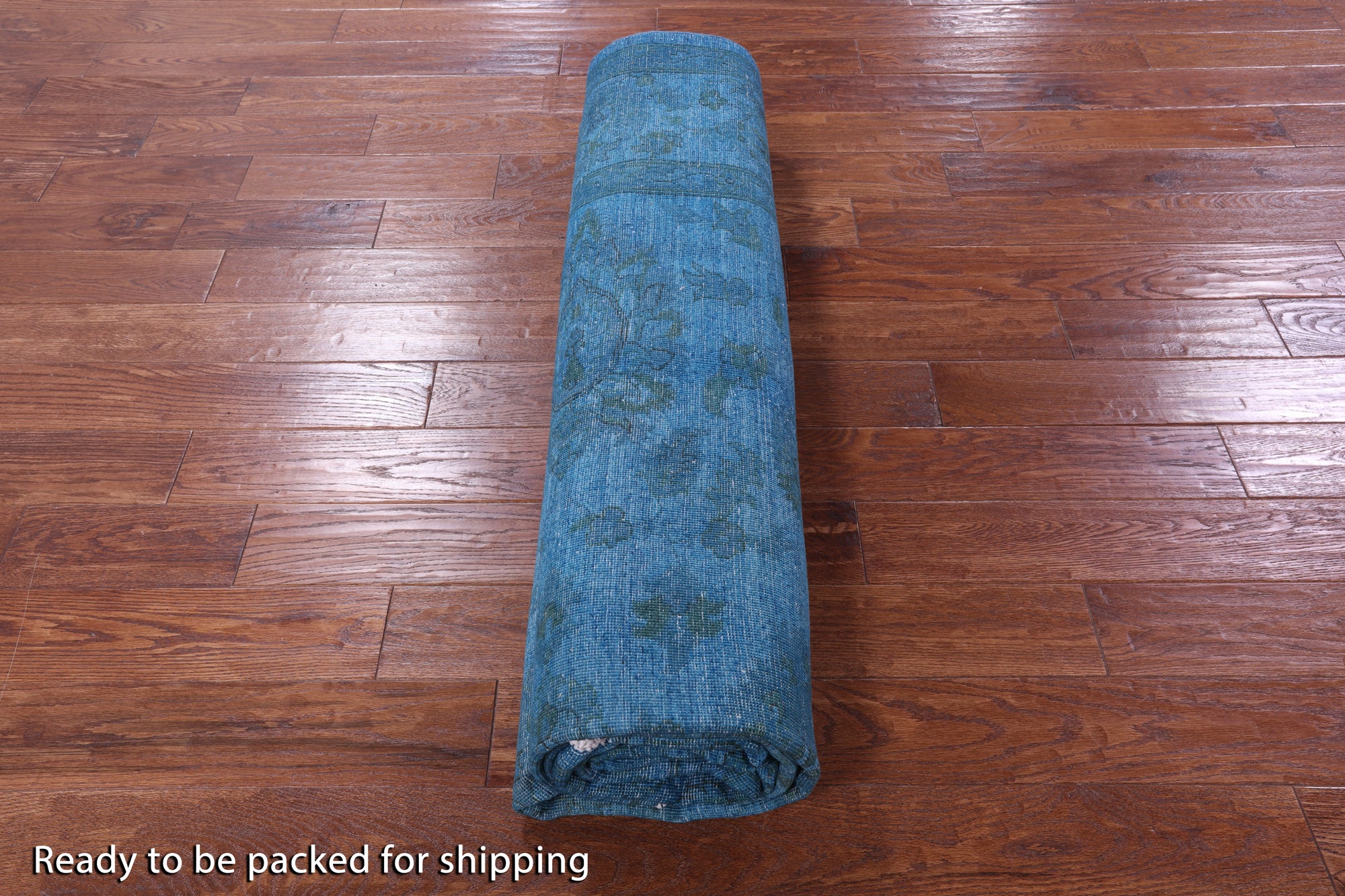 Blue Persian Tabriz Hand Knotted Wool Rug - 8' 2" X 10' 0" - Golden Nile