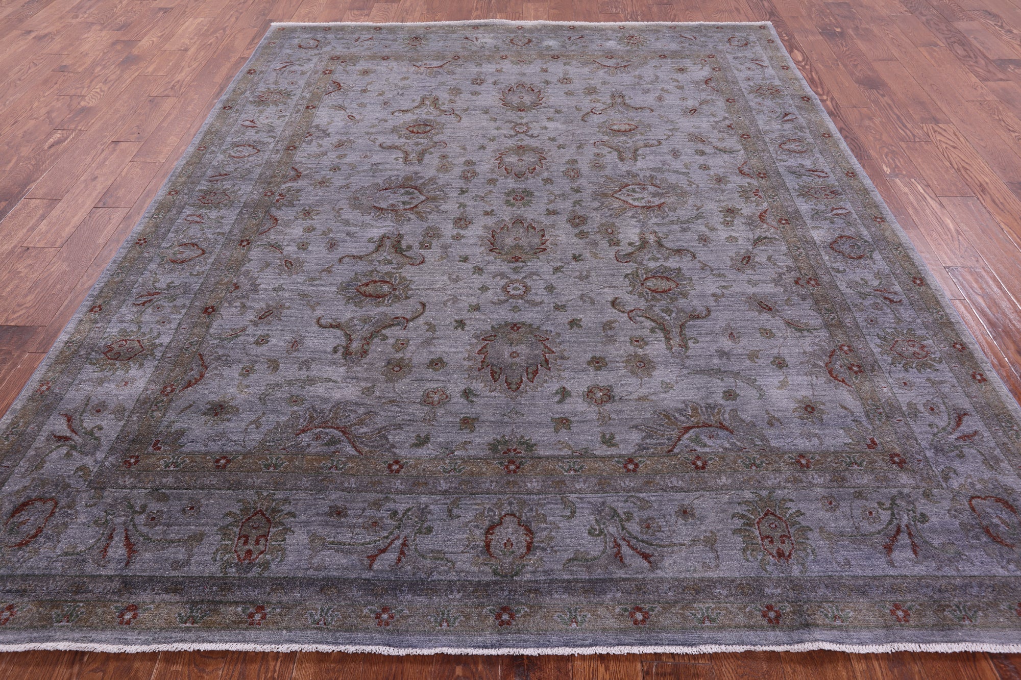 Persian Tabriz Hand Knotted Wool Rug - 8' 1" X 9' 8" - Golden Nile