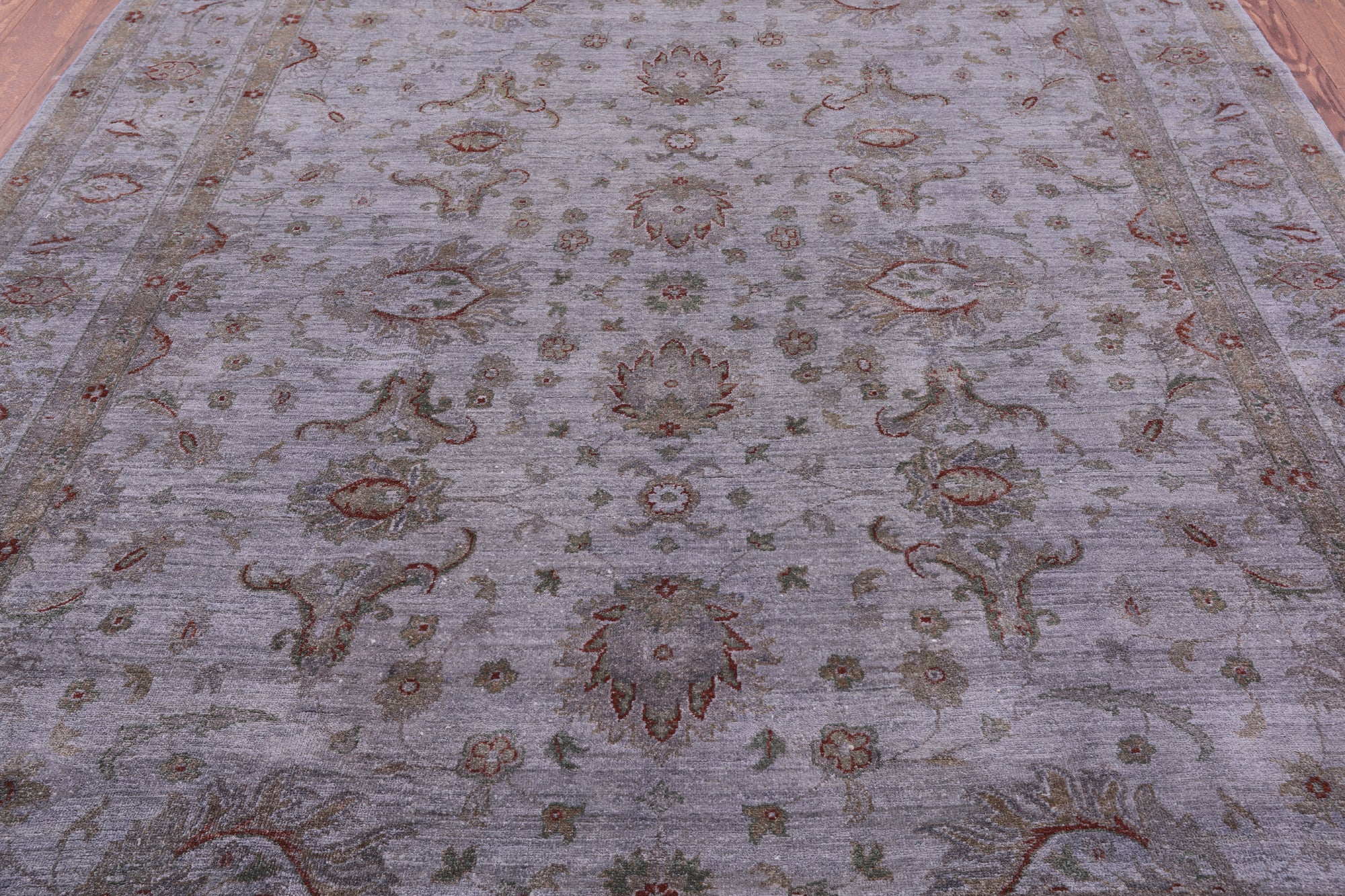Persian Tabriz Hand Knotted Wool Rug - 8' 1" X 9' 8" - Golden Nile