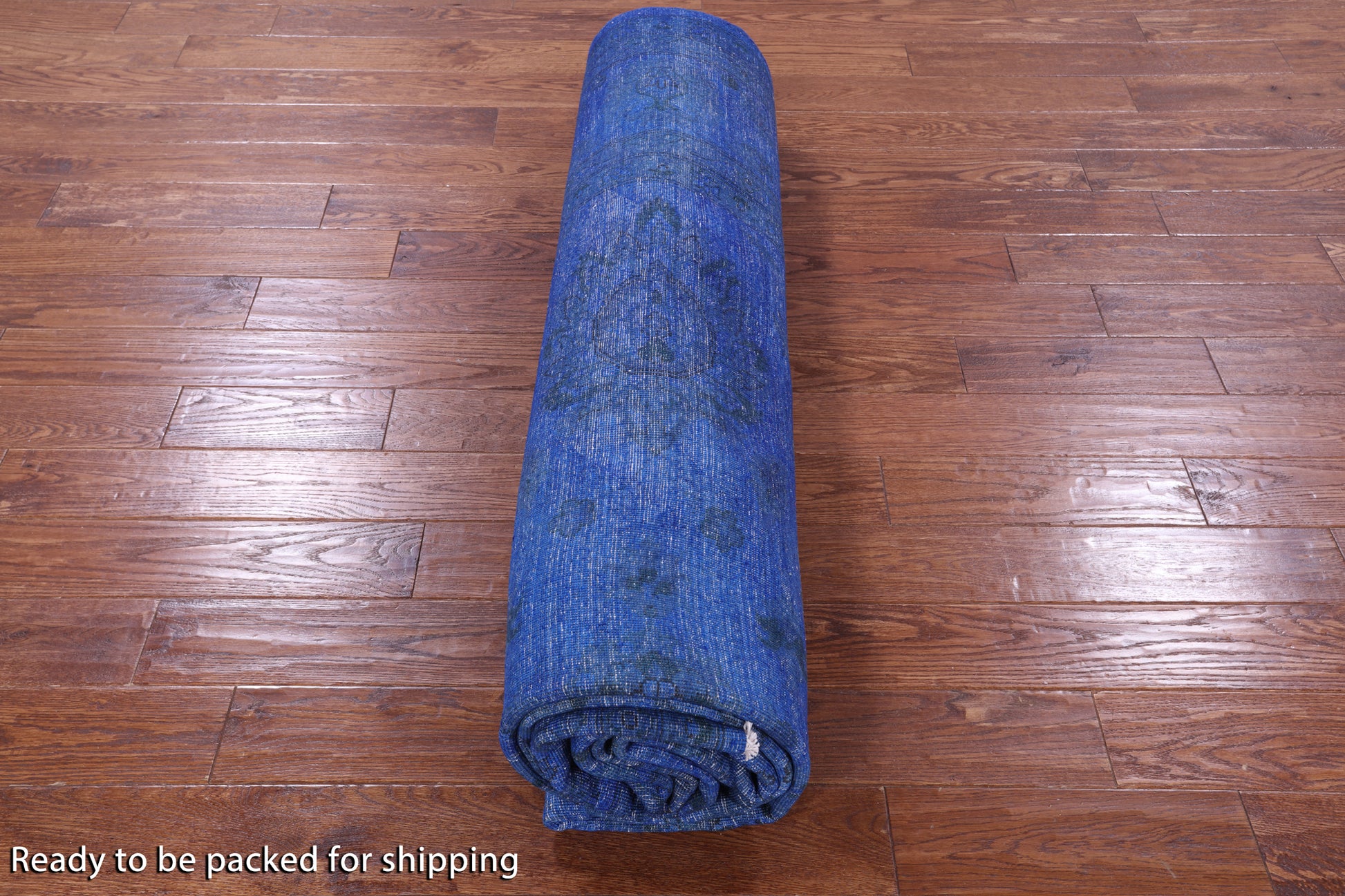Blue Persian Tabriz Hand Knotted Wool Rug - 9' 1" X 11' 9" - Golden Nile