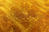 Gold Persian Tabriz Hand Knotted Wool Rug - 9' 10" X 13' 9" - Golden Nile