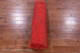 Red Persian Tabriz Hand Knotted Wool Rug - 8' 1" X 10' 3" - Golden Nile