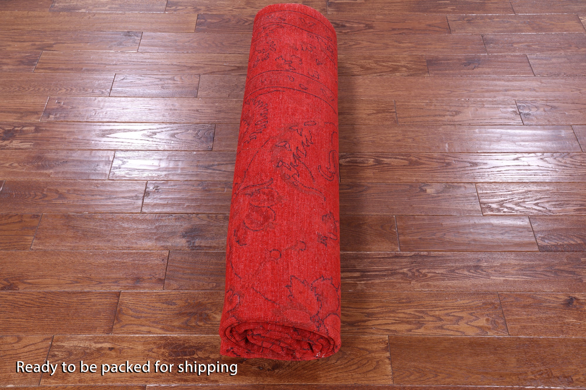 Red Persian Tabriz Hand Knotted Wool Rug - 8' 1" X 10' 3" - Golden Nile