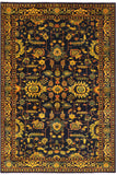 Heriz Serapi Hand Knotted Wool Rug - 6' 7" X 9' 6" - Golden Nile