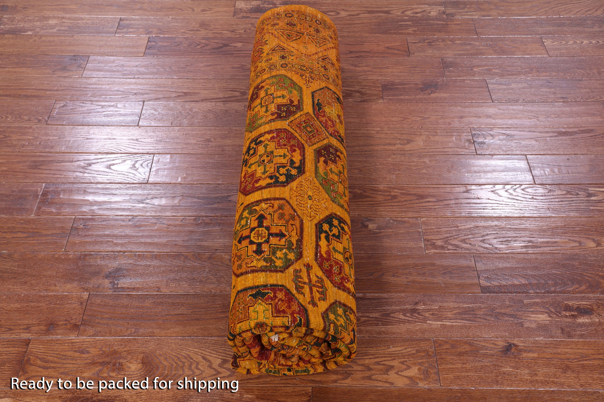 Turkmen Ersari Hand Knotted Wool Rug - 8' 4" X 11' 3" - Golden Nile