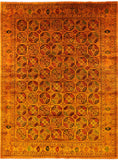 Turkmen Ersari Hand Knotted Wool Rug - 8' 4" X 11' 3" - Golden Nile