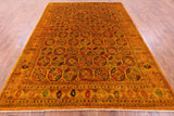 Turkmen Ersari Hand Knotted Wool Rug - 8' 4" X 11' 3" - Golden Nile