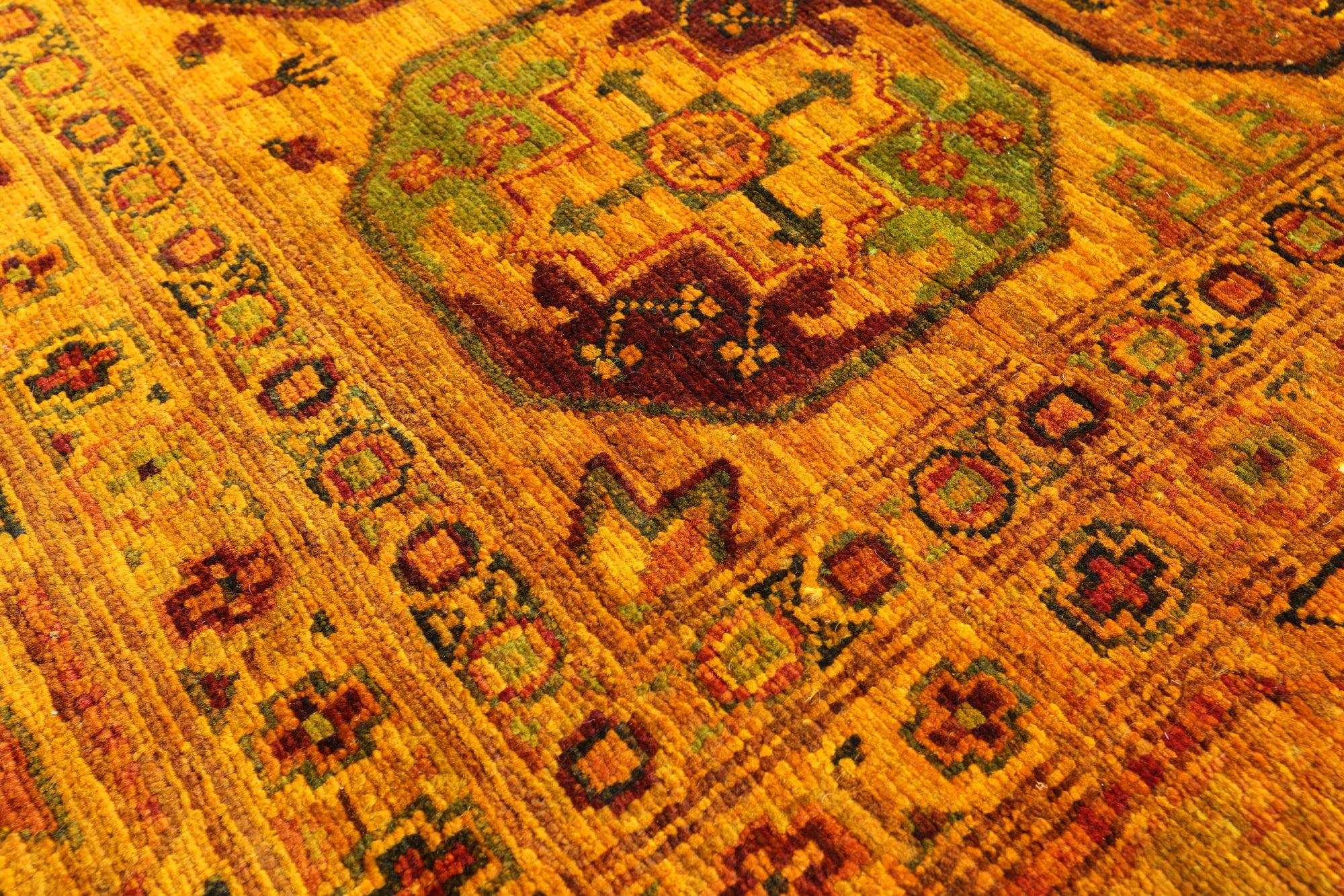 Turkmen Ersari Hand Knotted Wool Rug - 8' 4" X 11' 3" - Golden Nile