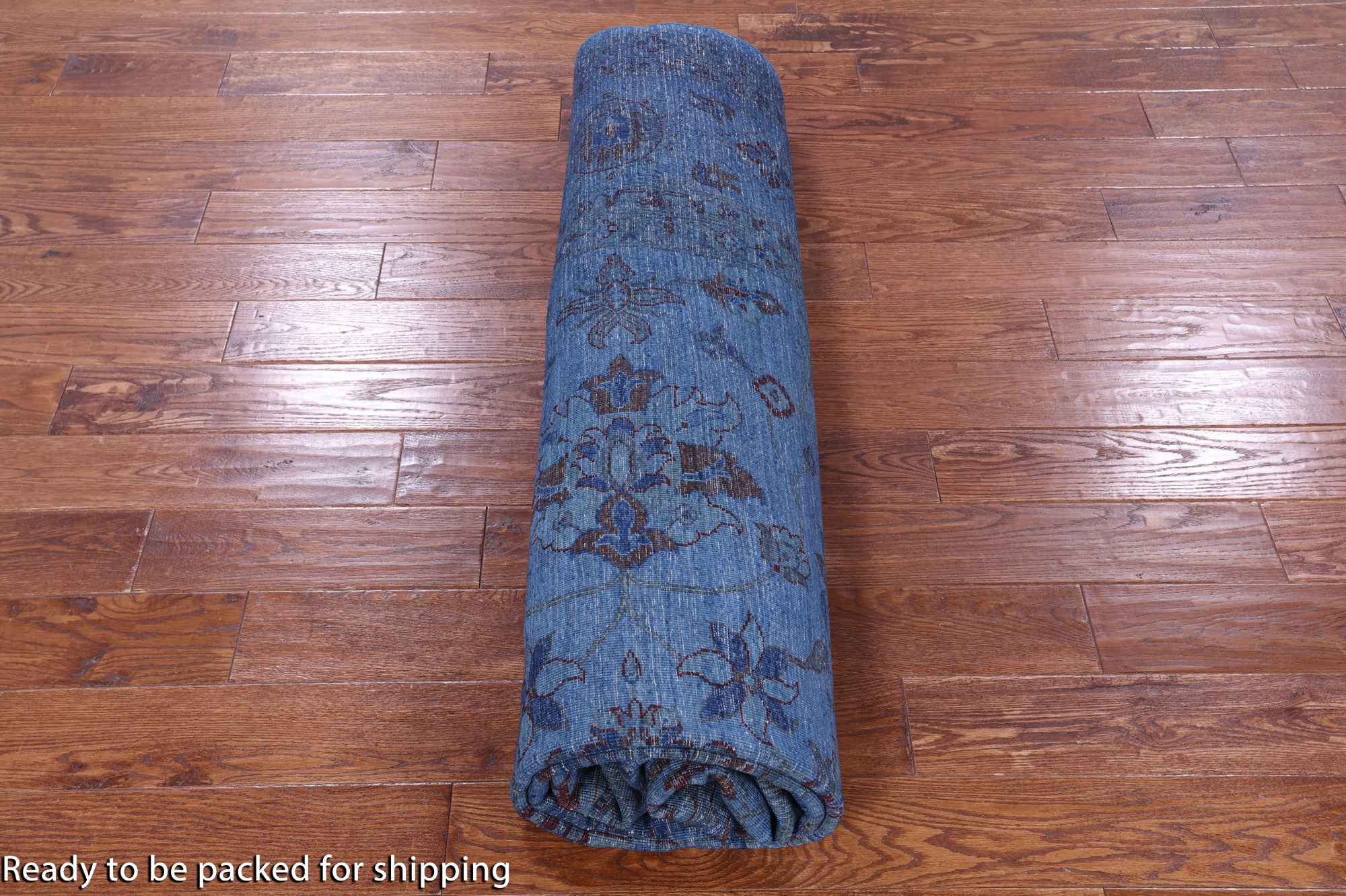Blue Persian Tabriz Handmade Wool Rug - 8' 4" X 11' 9" - Golden Nile