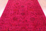 Pink Persian Tabriz Hand Knotted Wool Rug - 5' 10" X 8' 2" - Golden Nile