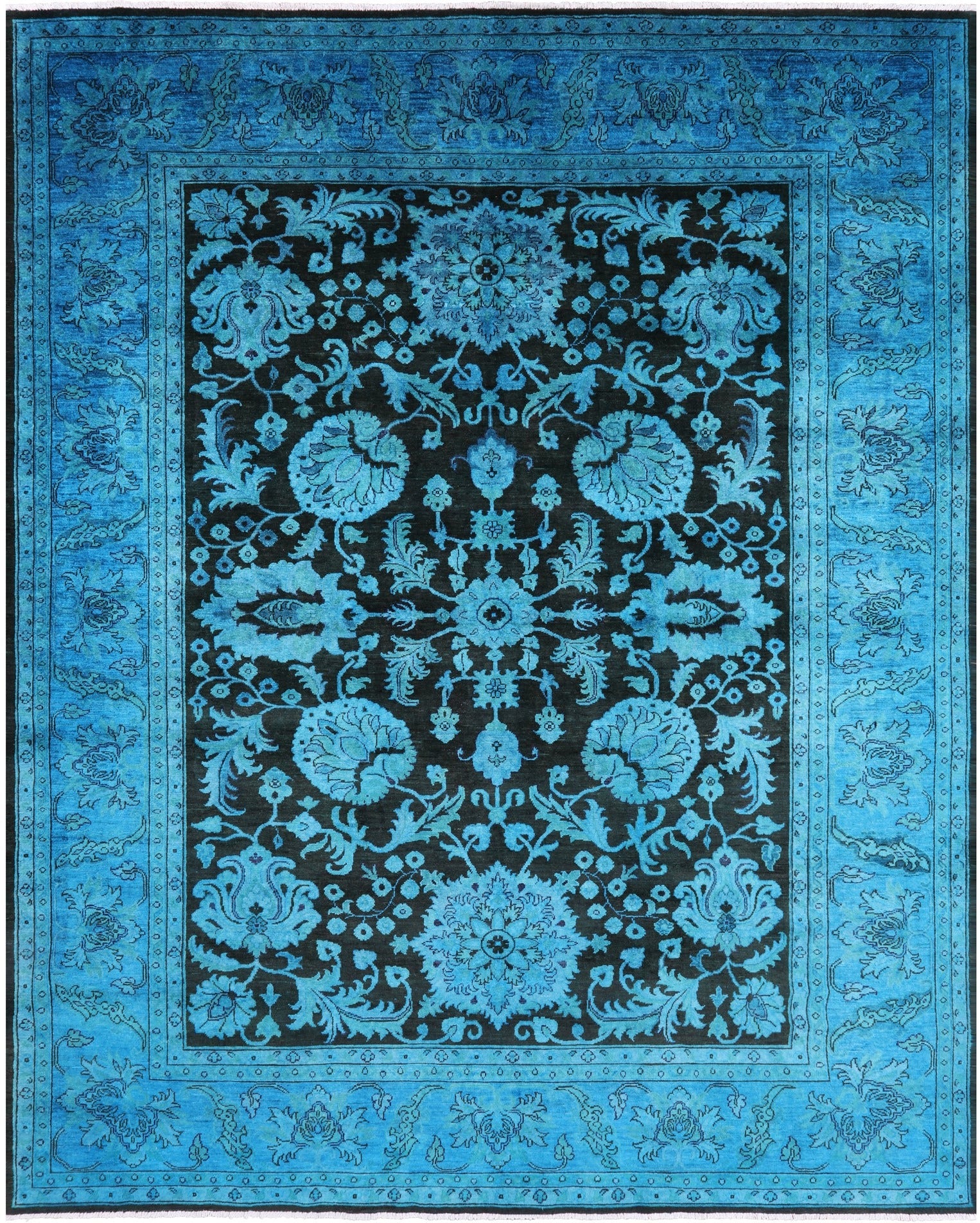Persian Tabriz Hand Knotted Wool Rug - 8' 2" X 10' 4" - Golden Nile