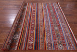 Khorjin Persian Gabbeh Hand Knotted Wool Rug - 7' 0" X 9' 11" - Golden Nile