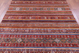 Khorjin Persian Gabbeh Hand Knotted Wool Rug - 7' 0" X 9' 11" - Golden Nile
