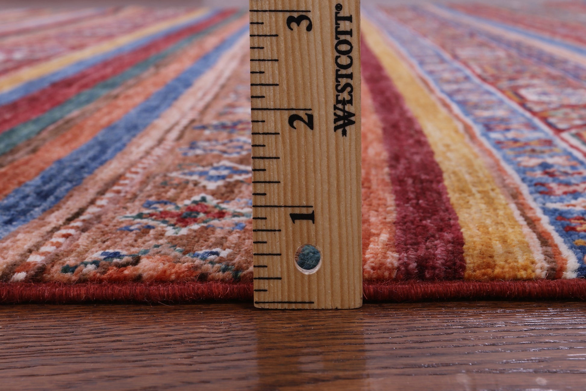 Khorjin Persian Gabbeh Hand Knotted Wool Rug - 7' 0" X 9' 11" - Golden Nile