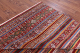 Khorjin Persian Gabbeh Hand Knotted Wool Rug - 7' 0" X 9' 11" - Golden Nile