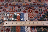 Khorjin Persian Gabbeh Handmade Wool Rug - 5' 9" X 8' 4" - Golden Nile