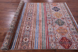 Khorjin Persian Gabbeh Handmade Wool Rug - 5' 9" X 8' 4" - Golden Nile