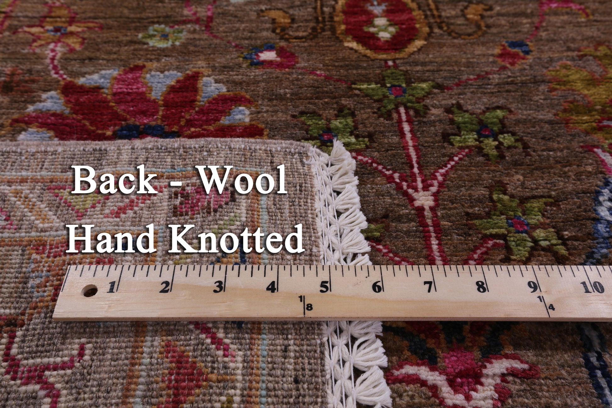 Peshawar Hand Knotted Wool Rug - 5' 9" X 8' 5" - Golden Nile