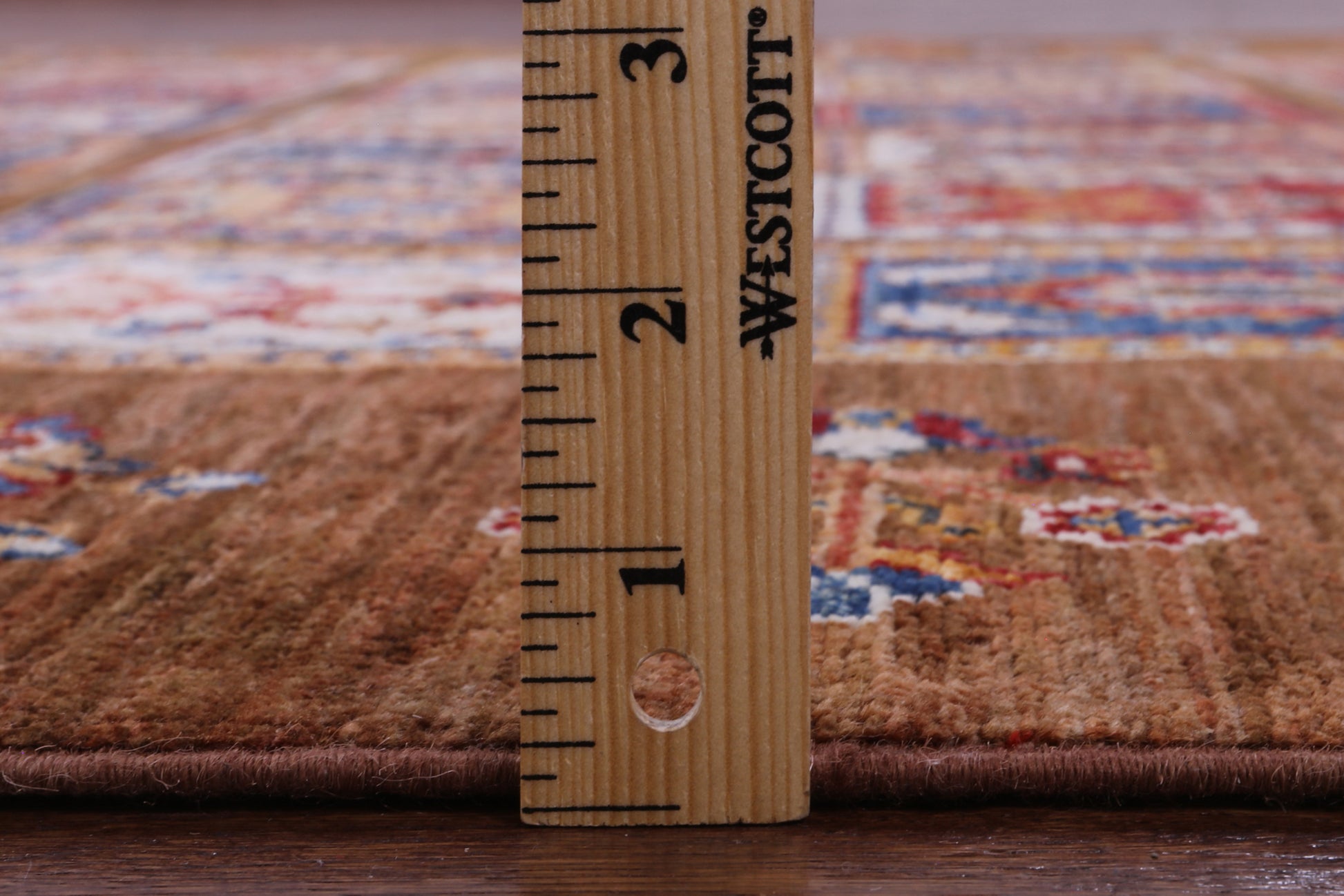 Brown Garden Design Persian Hand Knotted Wool Rug - 5' 7" X 8' 0" - Golden Nile